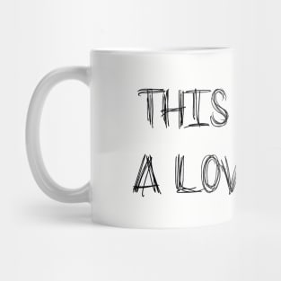 This Is Not a Love Song, black Mug